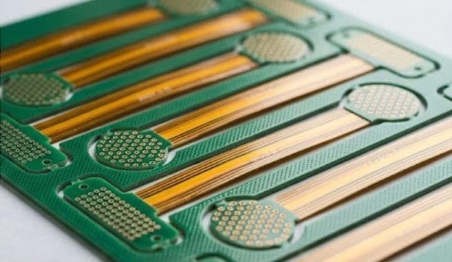 High-precision 2-layer rigid-flex PCB manufactured by ACE Electronics for compact electronic devices