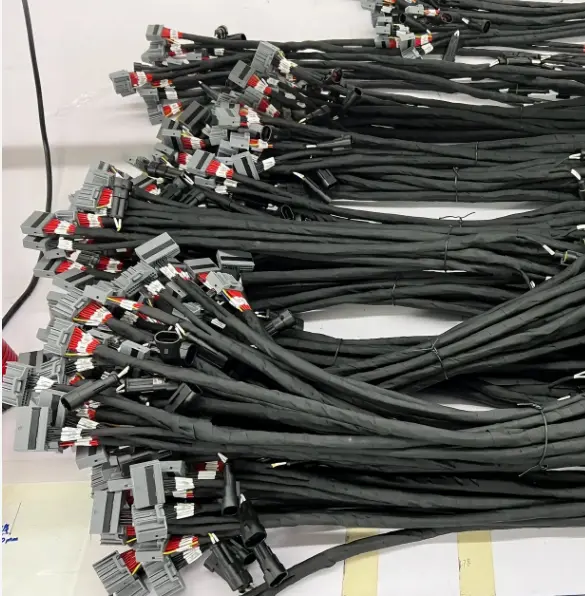 Automotive wire harness with multiple branches