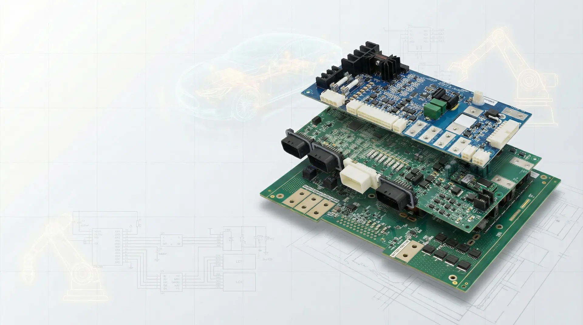 ACE Electronics Company Hero Page Banner - PCB Assembled board Sample