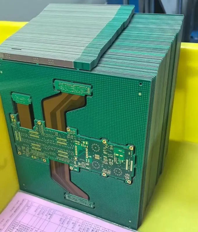 A complex rigid-flex PCB layout Photo