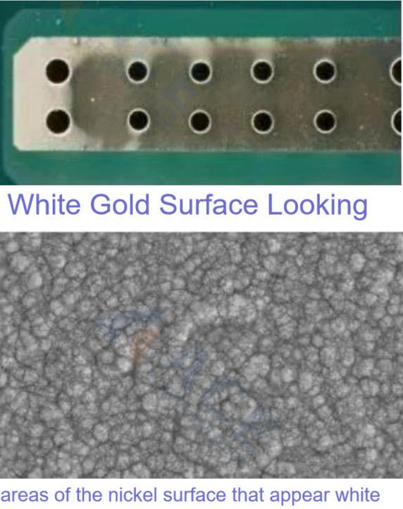 Abnormal ENIG gold surface discoloration