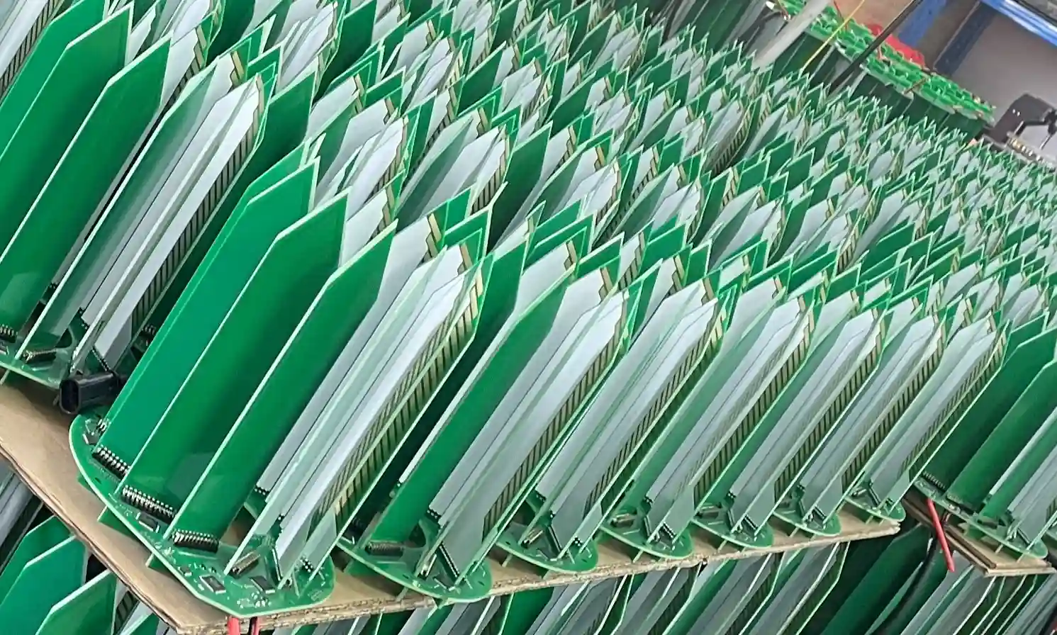 Close-up of an assembled agricultural root monitoring PCB