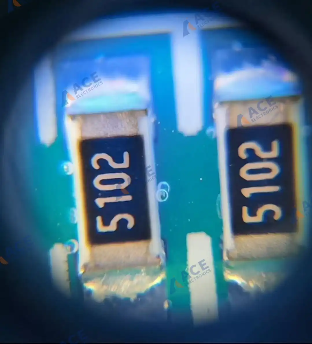 Bubble defect in acrylic conformal coating on a PCBA