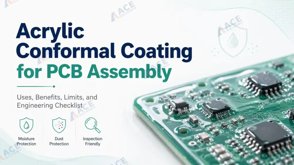 Acrylic Conformal Coating for PCB Assembly: Uses, Benefits, Limits, and Engineering Checklist