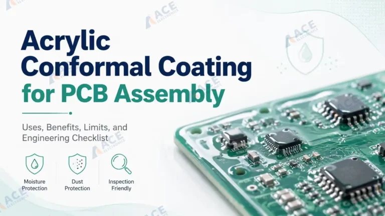 Acrylic Conformal Coating for PCB Assembly: Uses, Benefits, Limits, and Engineering Checklist