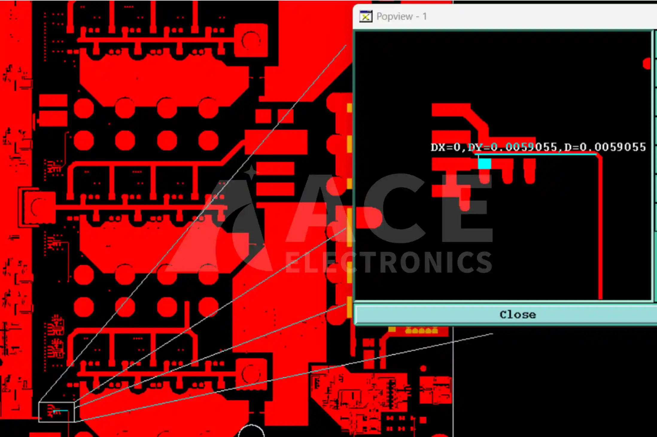 PCB Gerber file annotation showing outer layer 6 mil and inner layer 4 mil trace spacing on a 12-layer design