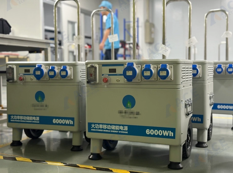 6000Wh mobile energy storage equipment after box build assembly