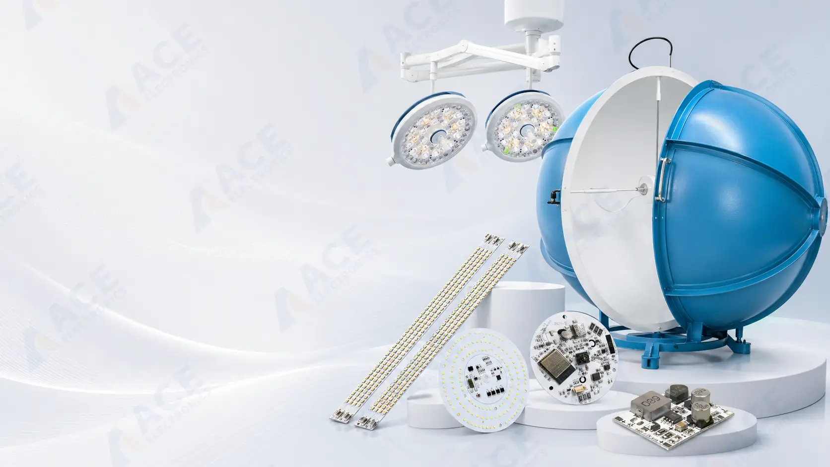 LED light board assembly manufactured by ACE Electronics